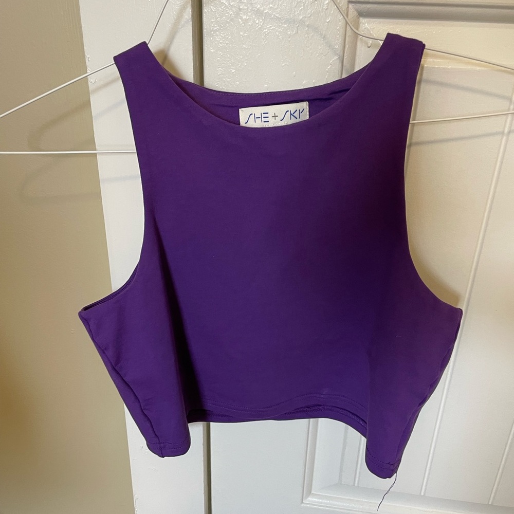 NWOT purple tank top